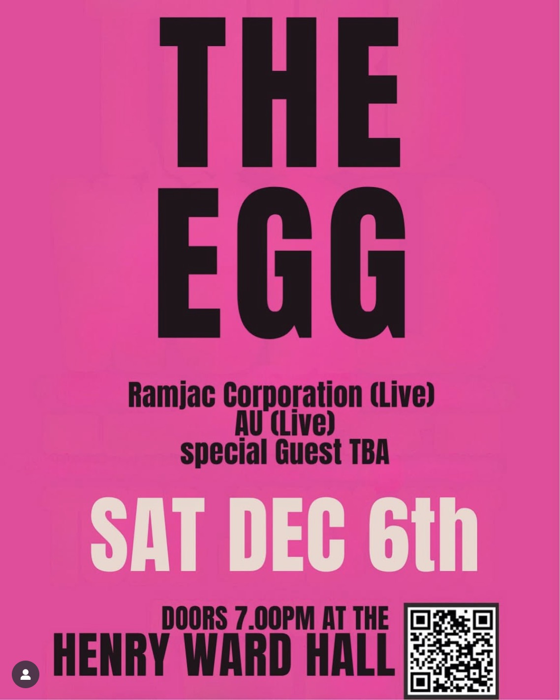 Henry Ward Hall Sat Dec 6th